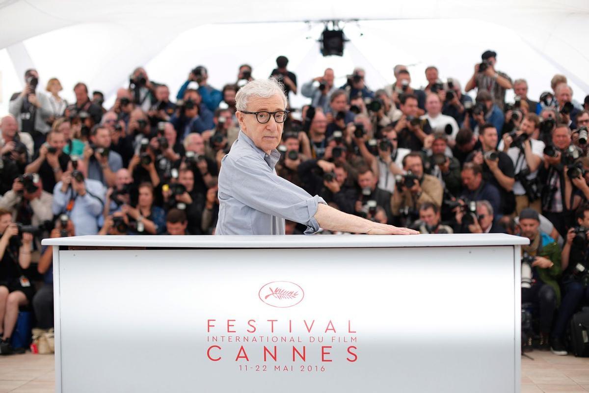 Woody Allen en la presentación de 'Café Society' en Cannes