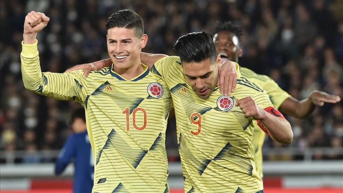 Radamel Falcao anotó el gol de la victoria para Colombia