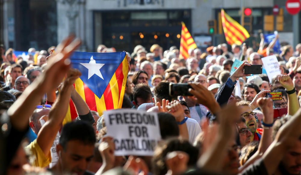 Protestas por las detenciones en Barcelona