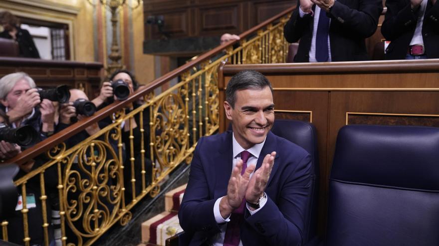 Pedro Sánchez obre el debat d'investidura parlant de les mobilitzacions contra el PSOE