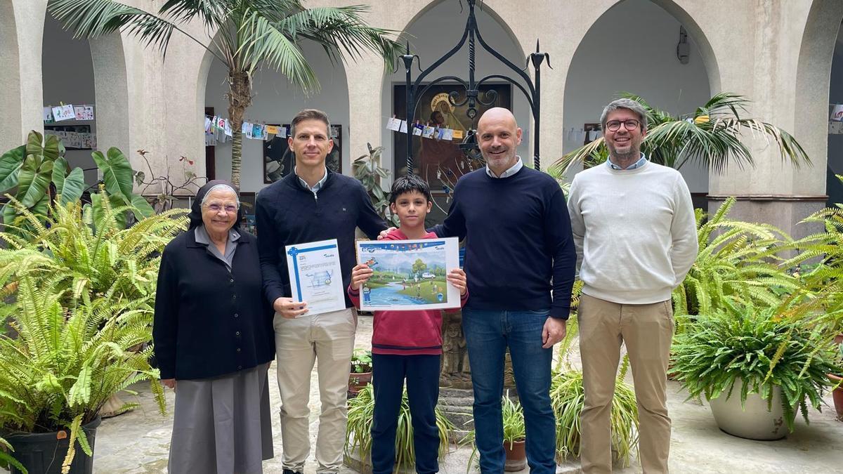Martín Mauri Hernández, finalista del concurso de dibujo de Aqualia