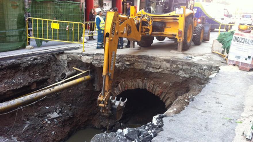 Estado de las obras, este viernes por la mañana.