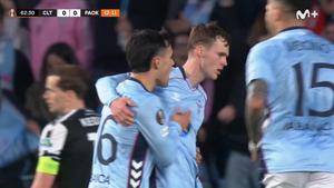 Celta de Vigo - Paok: El gol de Williot Swedberg