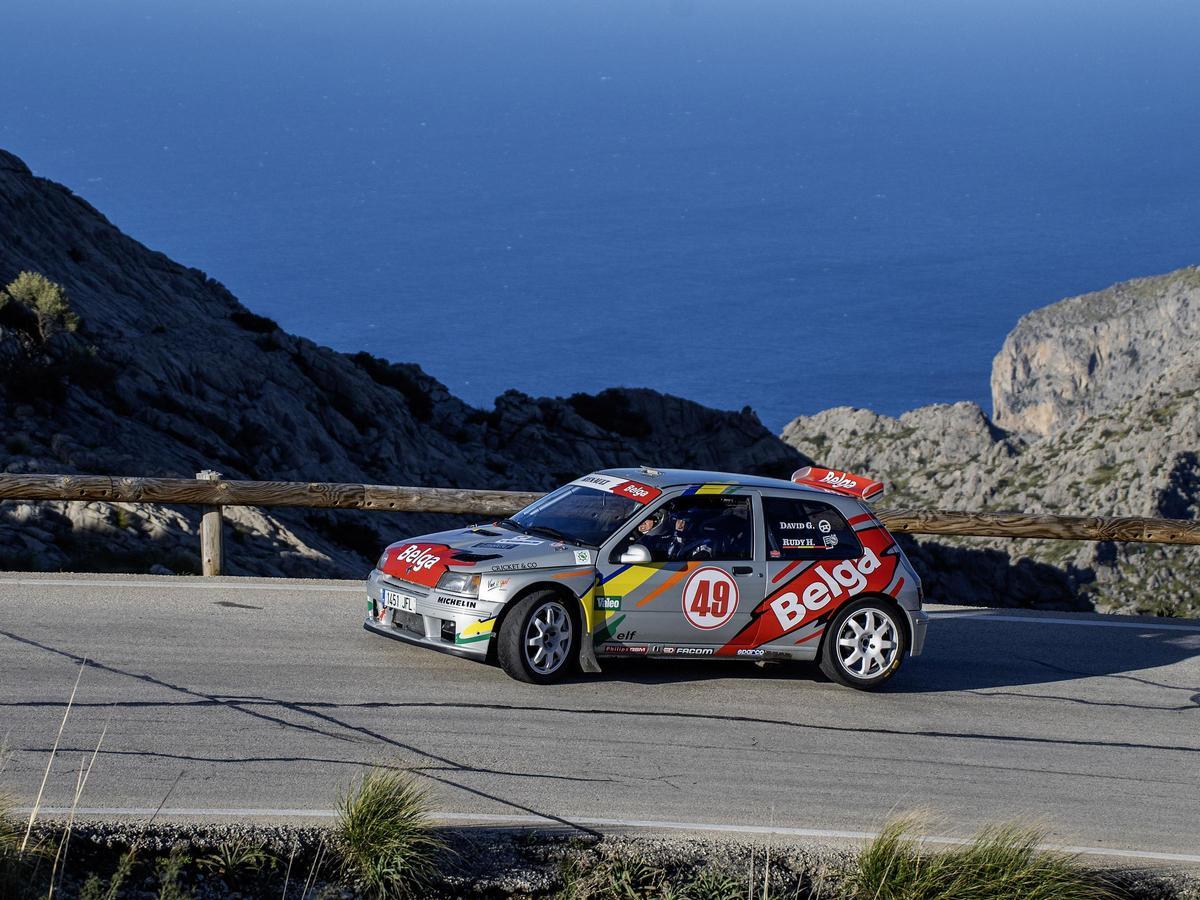 El mallorquín David García y Rudy Hensen durante el Rally Clásico de Mallorca
