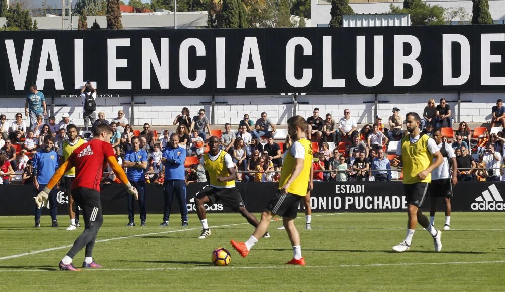 Espectacular entrenamiento del Valencia CF