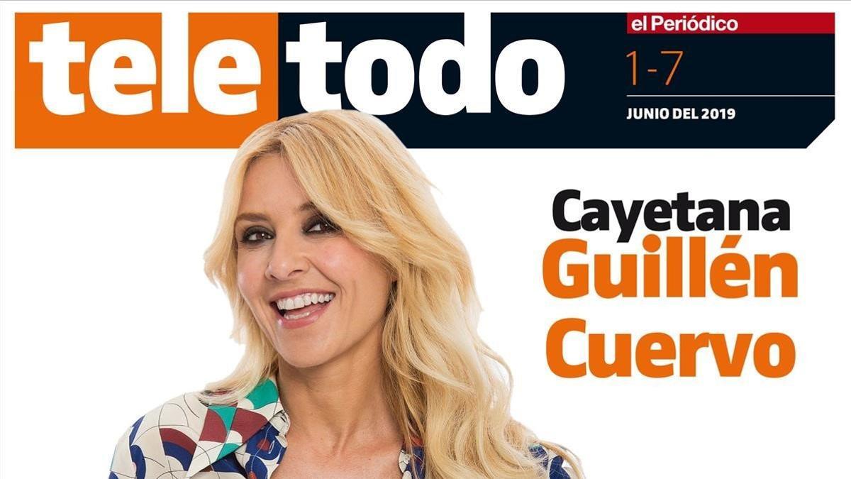 Cayetana Guillén Cuervo, en la portada de 'Teletodo'