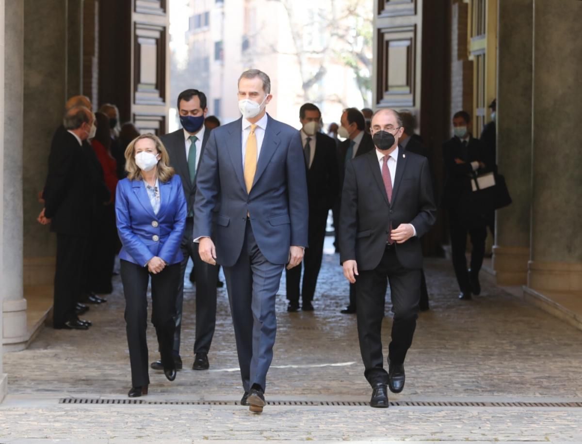Felipe VI preside la Cumbre Empresarial por la Competitividad de Aragón