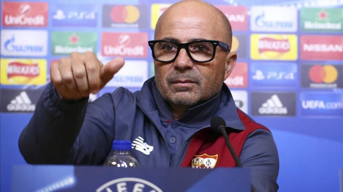 Jorge Sampaoli, entreandor del Sevilla