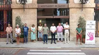 Minuto de silencio en Sagunt