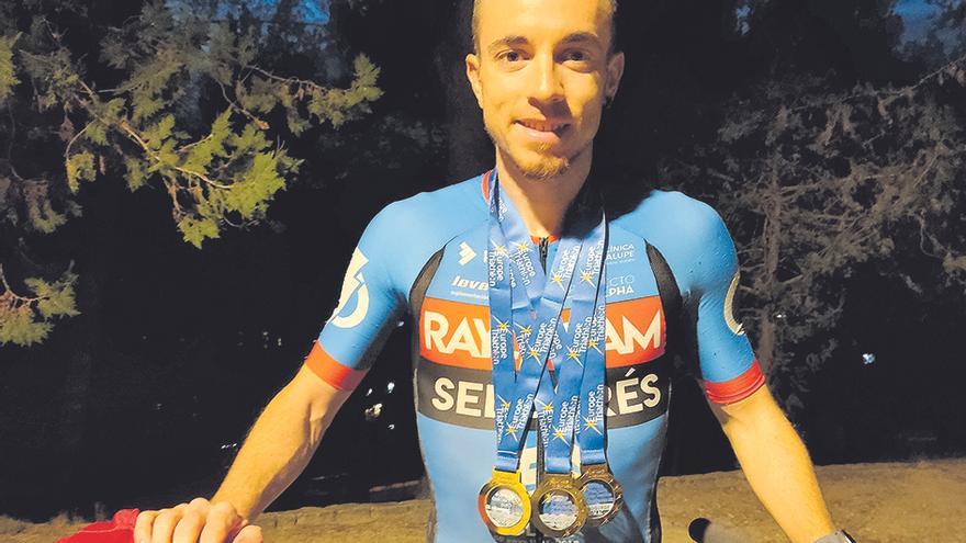 El navarclí Aleix Sellarés obté tres títols europeus de duatló i triatló en sis dies