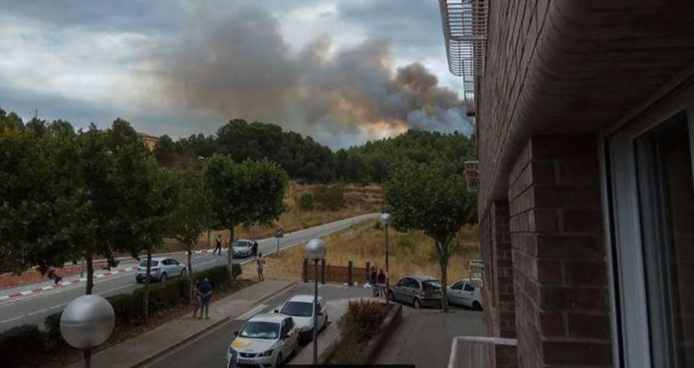 Segon incendi forestal a Artés