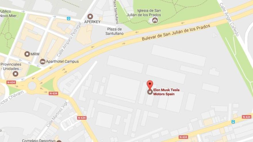 &quot;Elon Musk Tesla Motors Spain&quot;, en Google Maps.