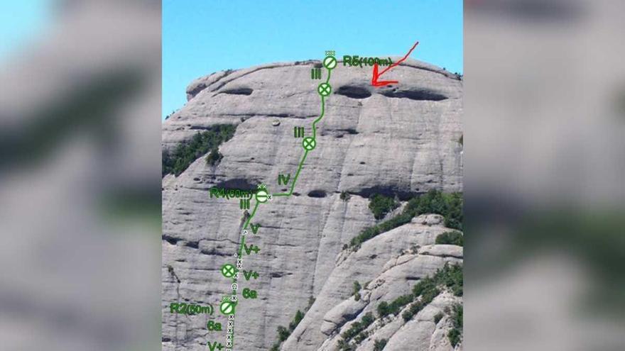 Rescaten dos escaladors atrapats per la neu a Montserrat després de passar la nit en una cova