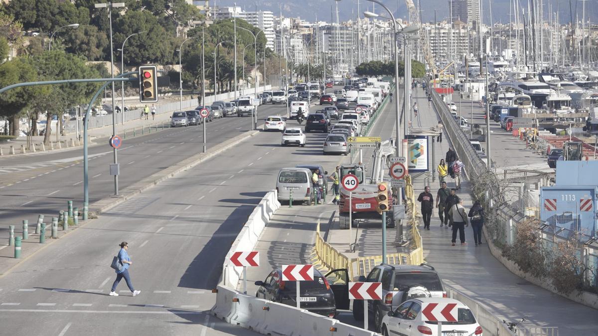 Las fotos de las obras en el Paseo Marítimo de Palma.