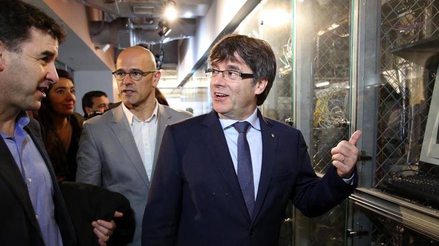 Puigdemont, en el Instituto Tecnológico de Massachusetts.