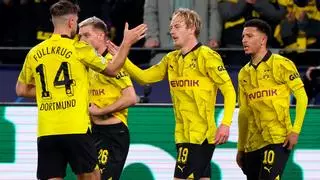 Julian Brandt comenzó la remontada del Dortmund frente al Atlético de Madrid