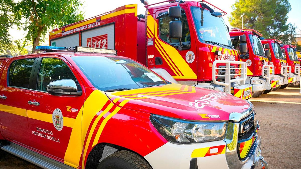 Bomberos de la Diputación de Sevilla.