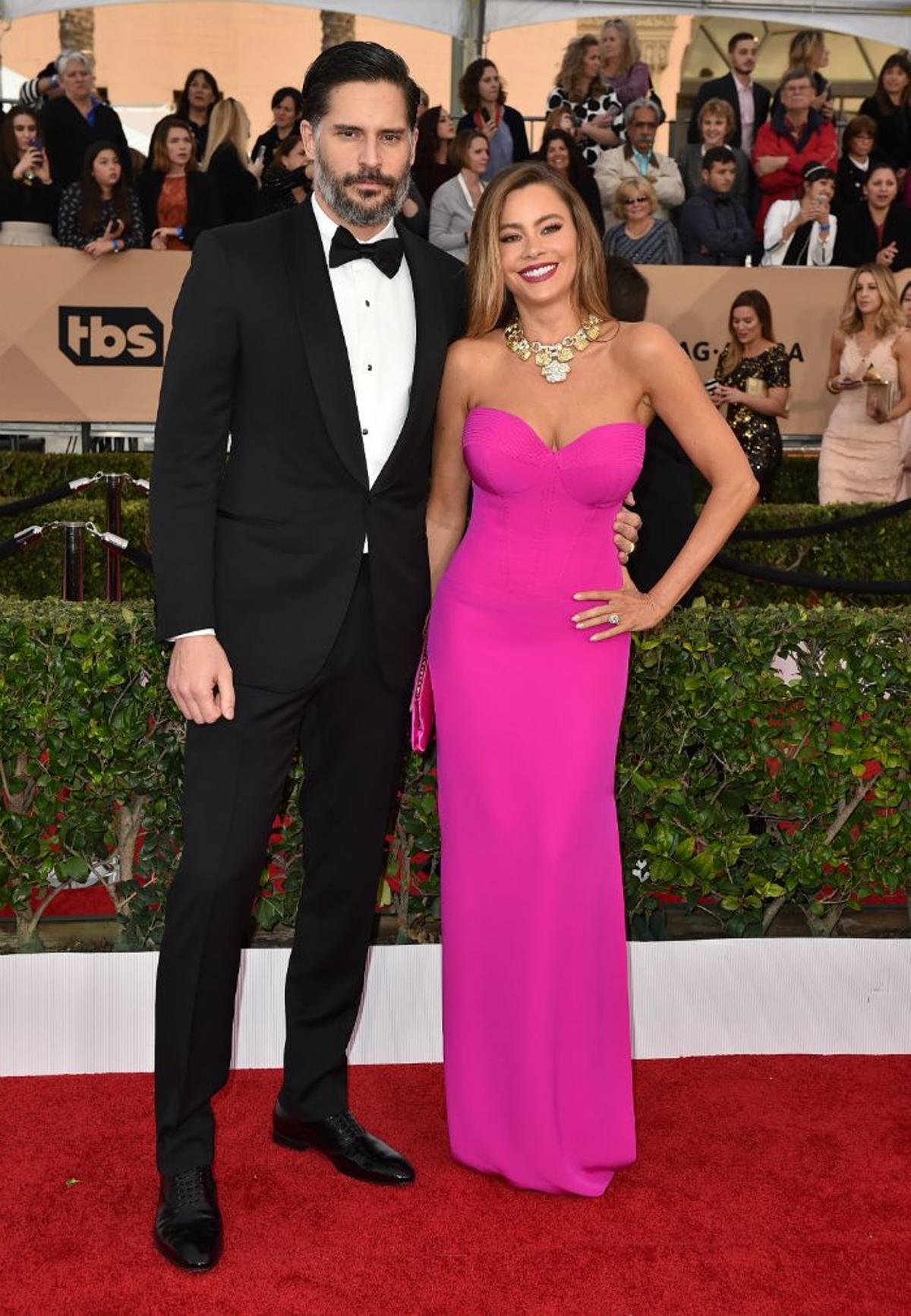 Joe Manganiello y Sofia Vergara en la alfombra roja de los SAG Awards 2016