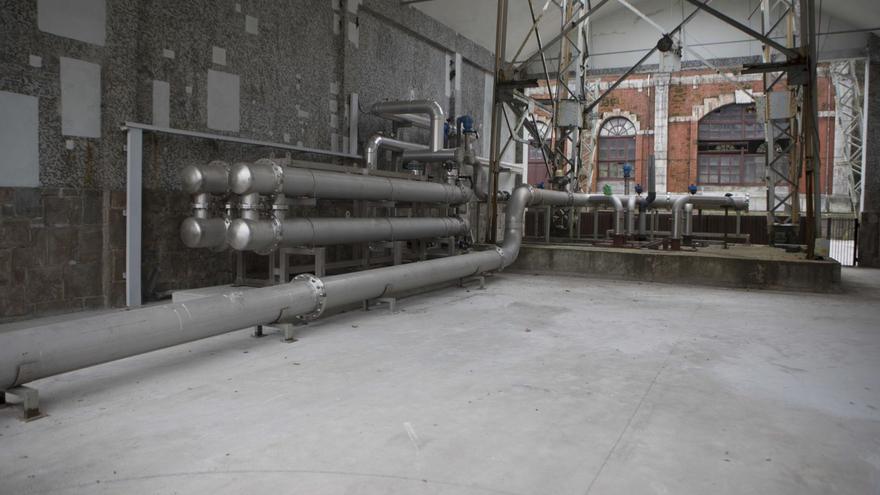 La red de geotermia del pozo Fondón, en Langreo, ya funciona en fase de pruebas