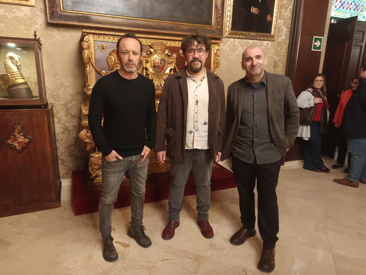 Rafel Gallego, Daniel Cuesta y Jaume Oliver, tres de los premiados con los Ciutat de Palma