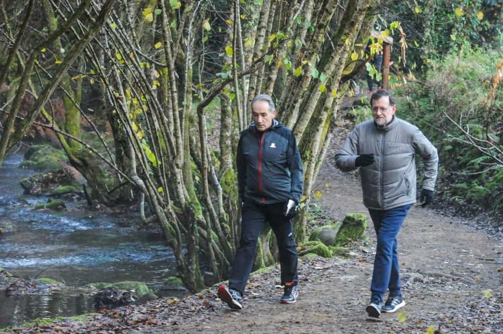 Mariano Rajoy visita la Ruta da pedra e da auga