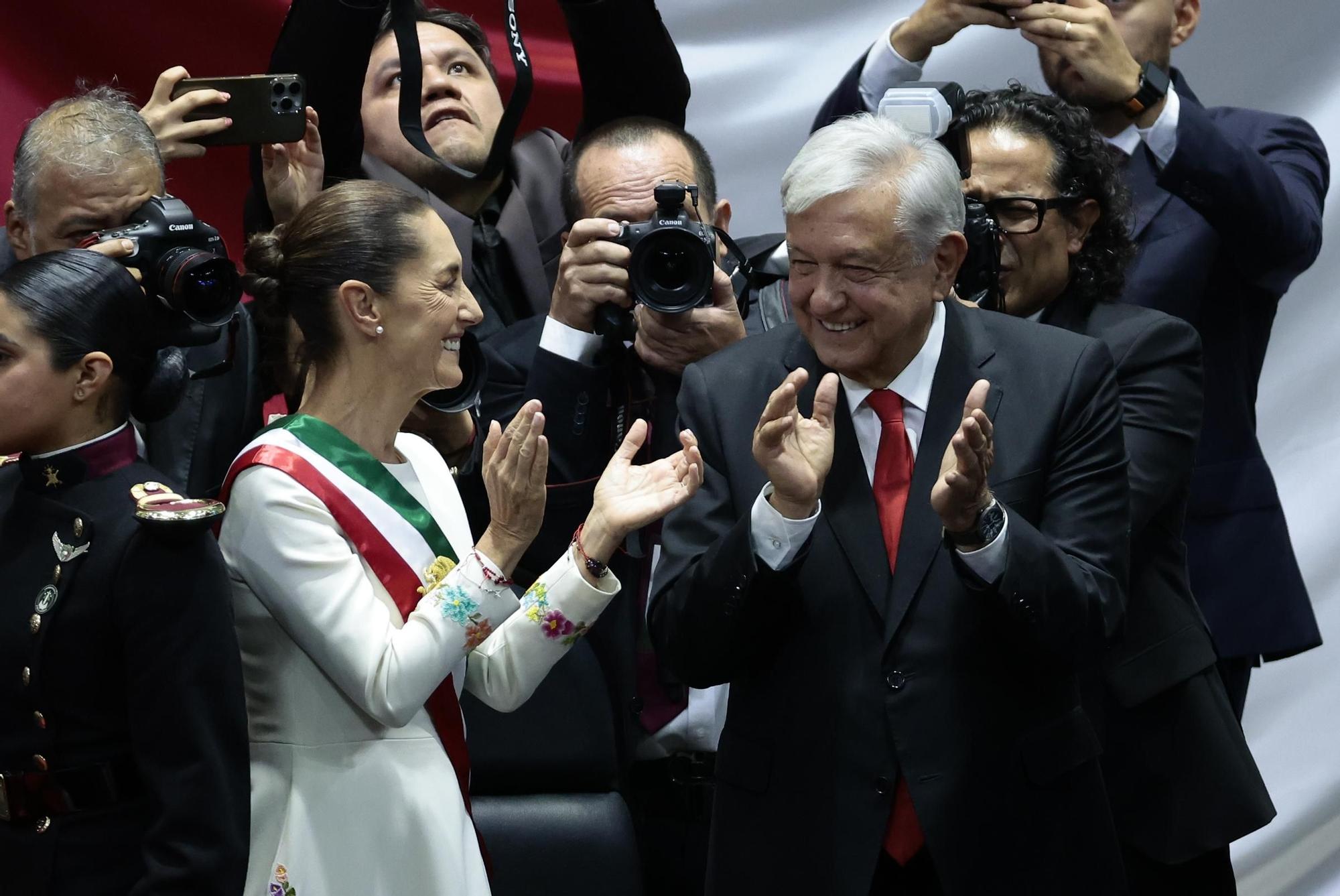 La toma de posesión de Sheinbaum como presidenta de México, en imágenes