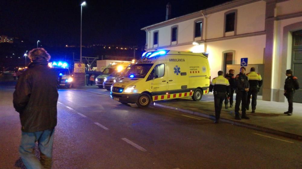 Accident entre dos trens entre Manresa i Sant Vicenç de Castellet