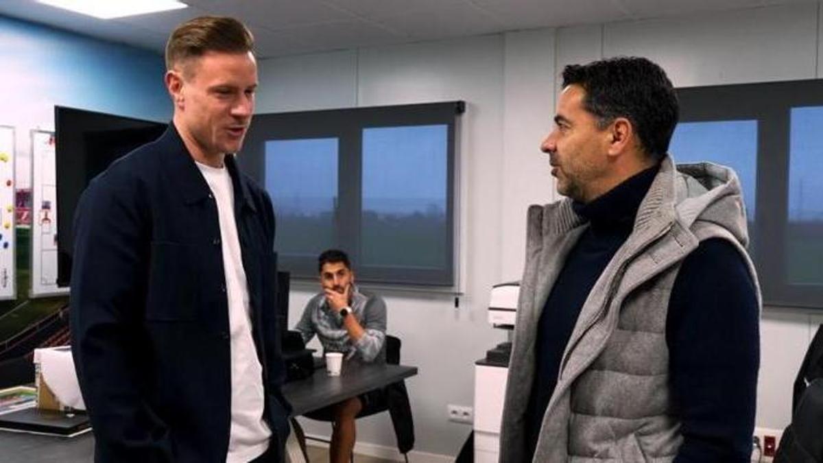 Así fue el primer día de Ter Stegen en el Girona