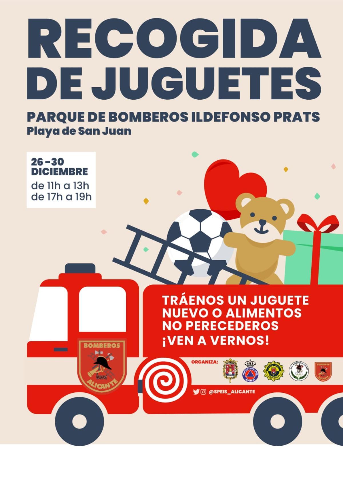 Cartel de la campaña de los Bomberos de Alicante.