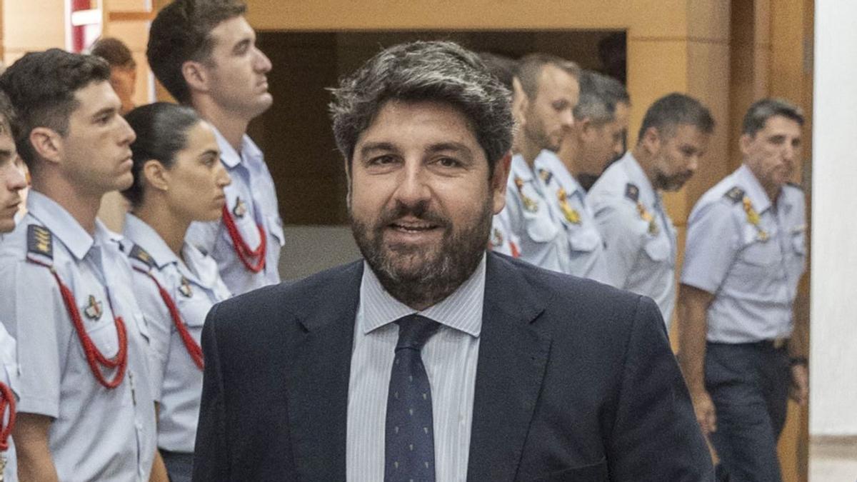 El presidente regional, Fernando López Miras