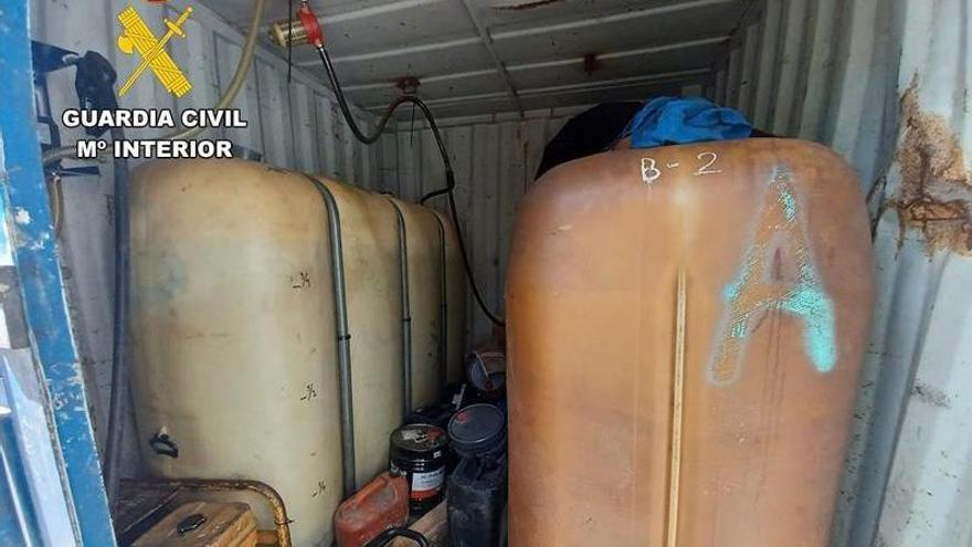 Localizada una instalación irregular de suministro de gasóleo en las obras del acceso ferroviario al puerto exterior