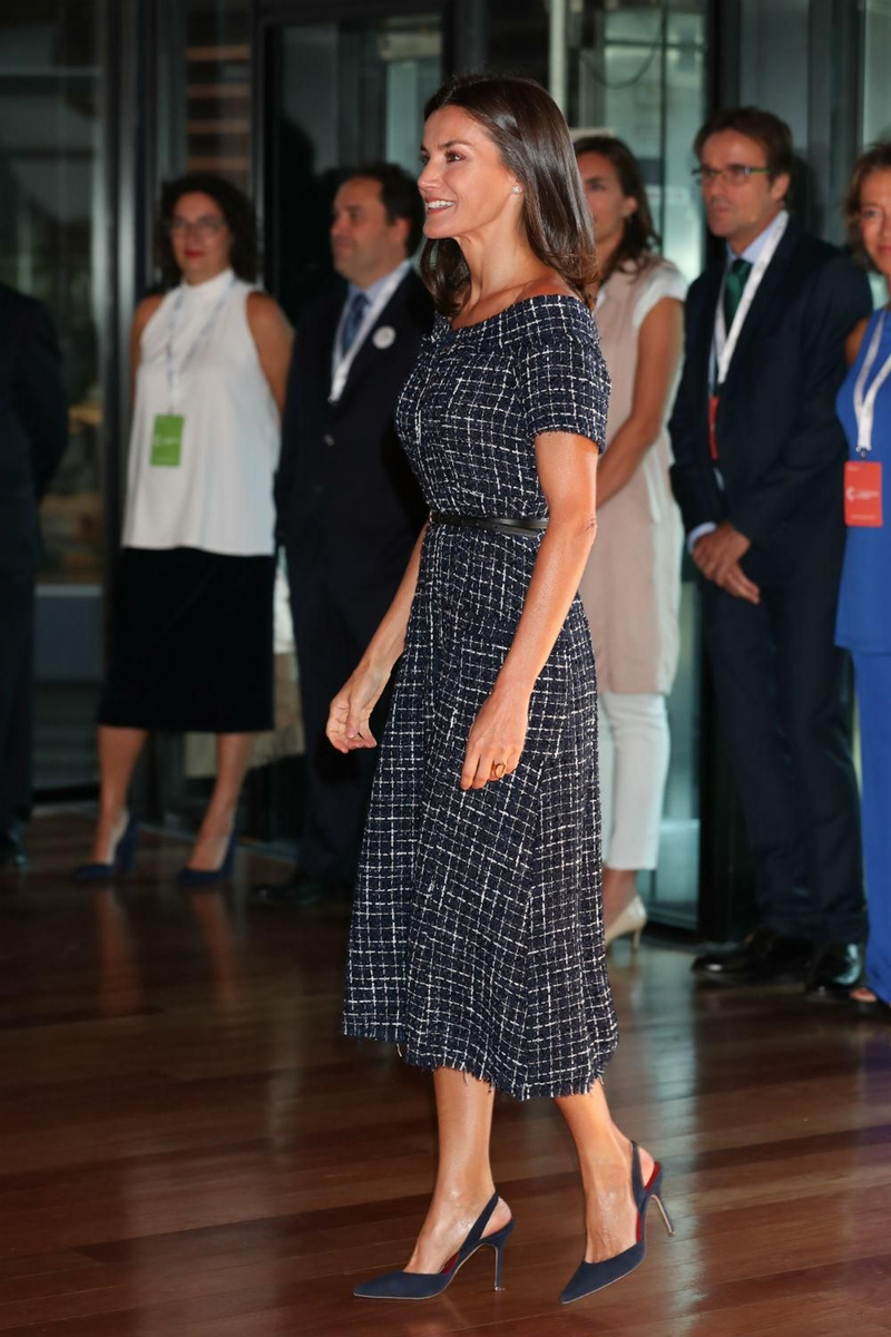 Letizia Ortiz con vestido de Zara