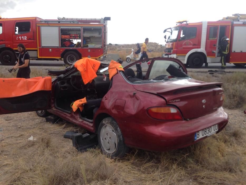 Herido en un accidente de coche en Alicante