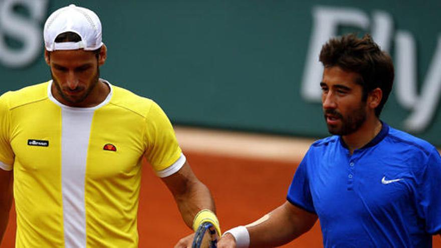 Feliciano y Marc López, campeones de Roland Garros.