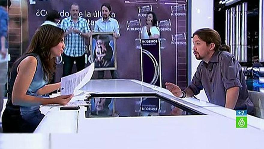 Pablo Iglesias en &#039;El Objetivo&#039; en noviembre de 2014