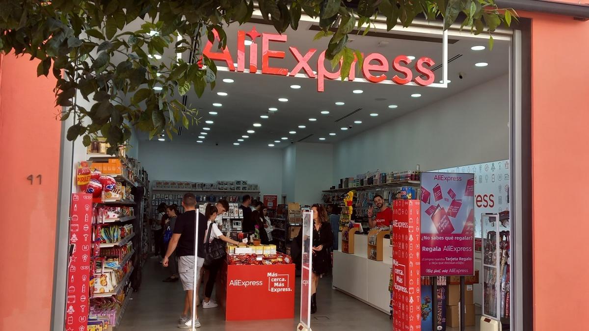 Tienda física de Aliexpress en Málaga.