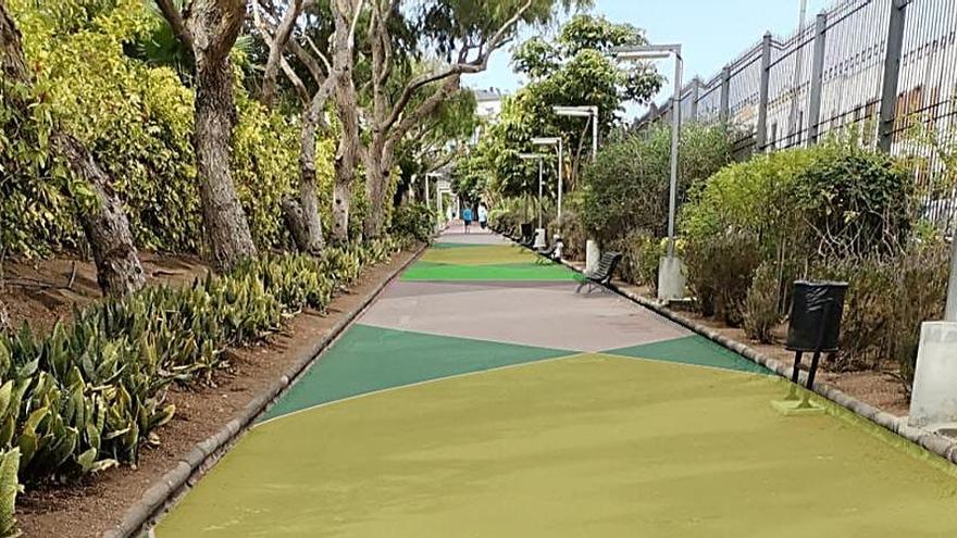Telde arregla el suelo y crea un circuito para ‘runners’ en el parque de San Juan