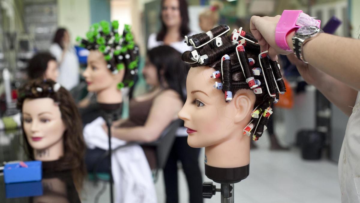 Aula de FP de estética y peluquería