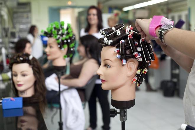 Aula de FP de estética y peluquería