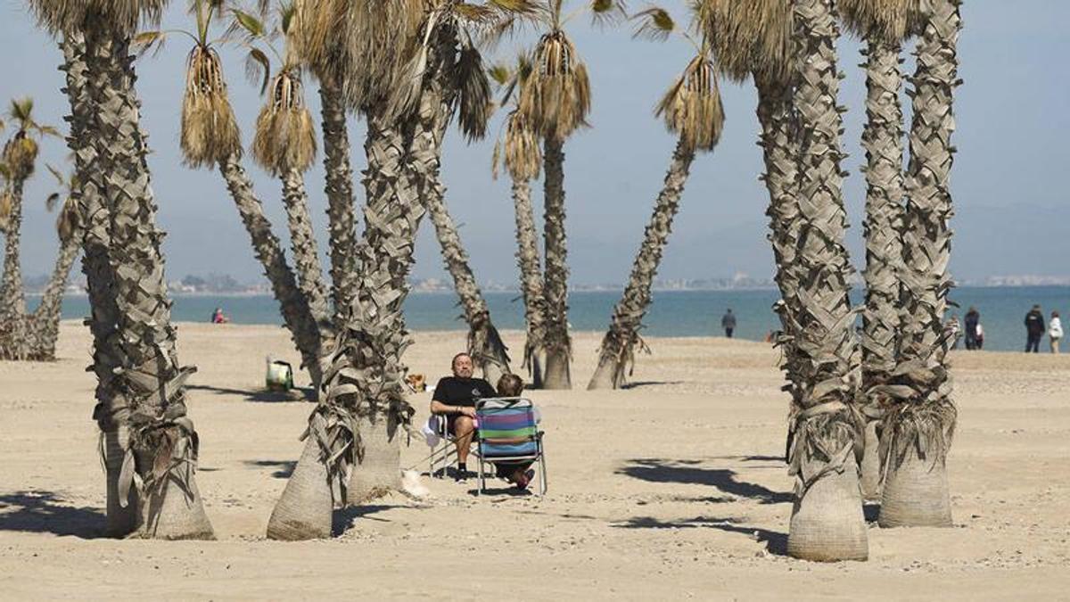 Vista de la playa de Canet.
