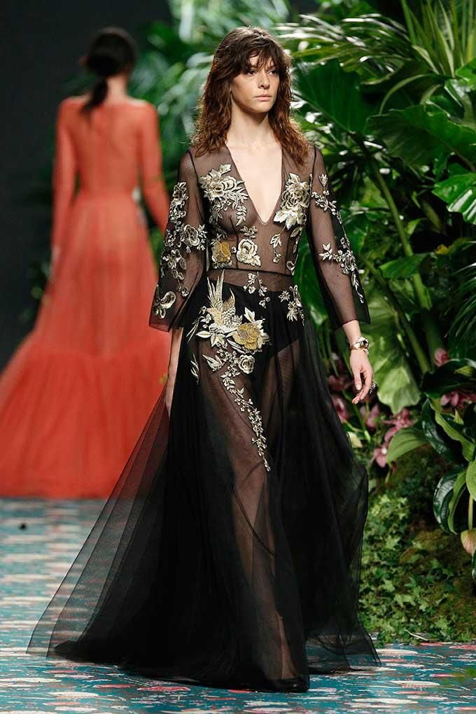 Vestido de Jorge Vázquez otoño-invierno 2016-17, bordados