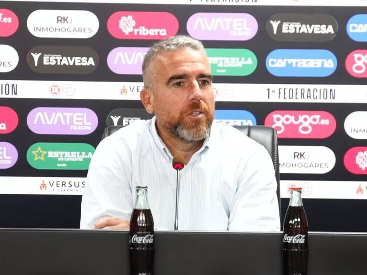 Javi Rey en sala de prensa