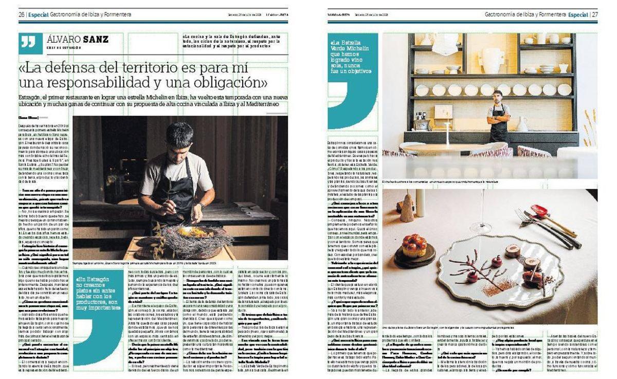 Entrevistas con los cocineros más detacados del momento en las Pitiusas.