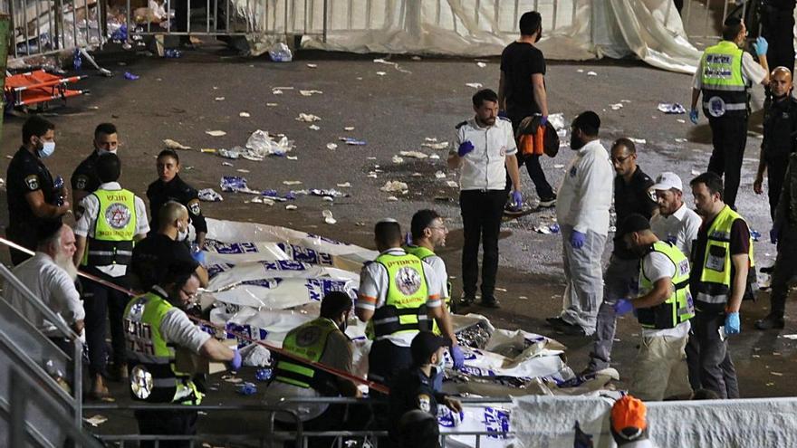 Una allau humana en una festa jueva a Israel causa almenys 45 morts