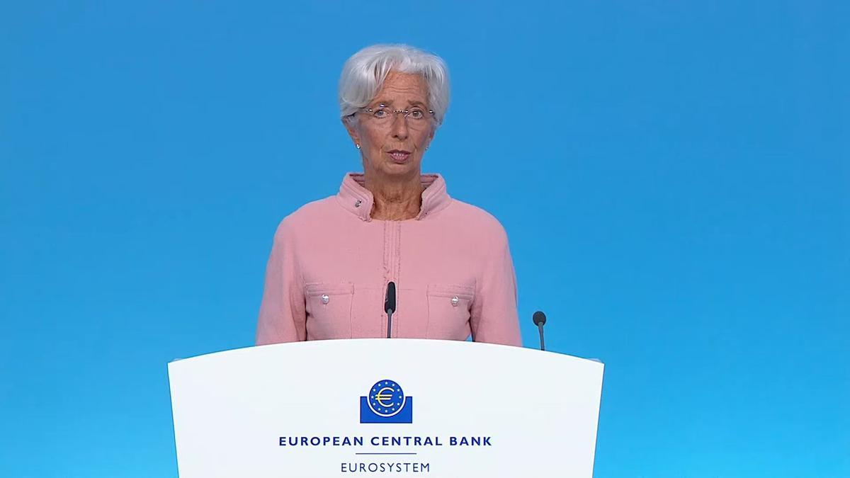 La presidenta del BCE, Christine Lagarde.