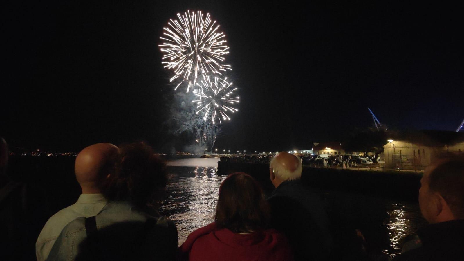 Fuegos de artificio de las fiestas del Cristo de Cangas