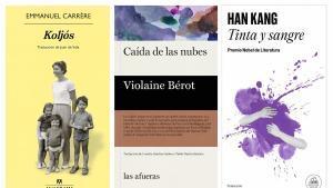 Portadas de Koljós, Caída de las nubes y Tinta y sangre.