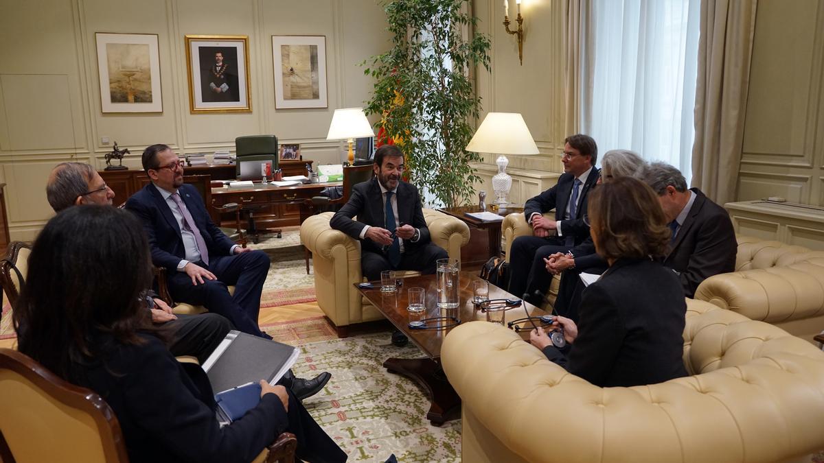 Trobada del president del CGPJ amb els delegats de la Comissió de Venècia a Madrid