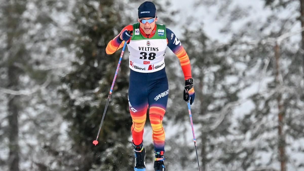 Pueyo, durante la prueba de sprint