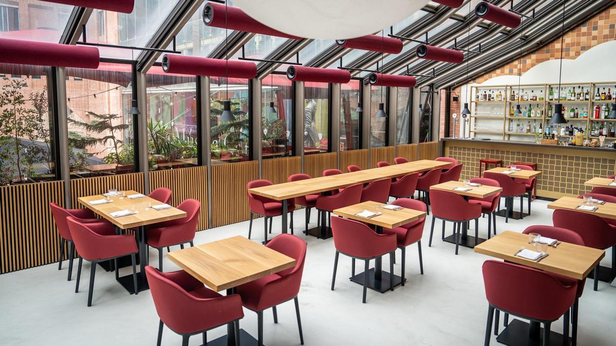 El comedor de Pizzicato, en el Palau de la Música Catalana.